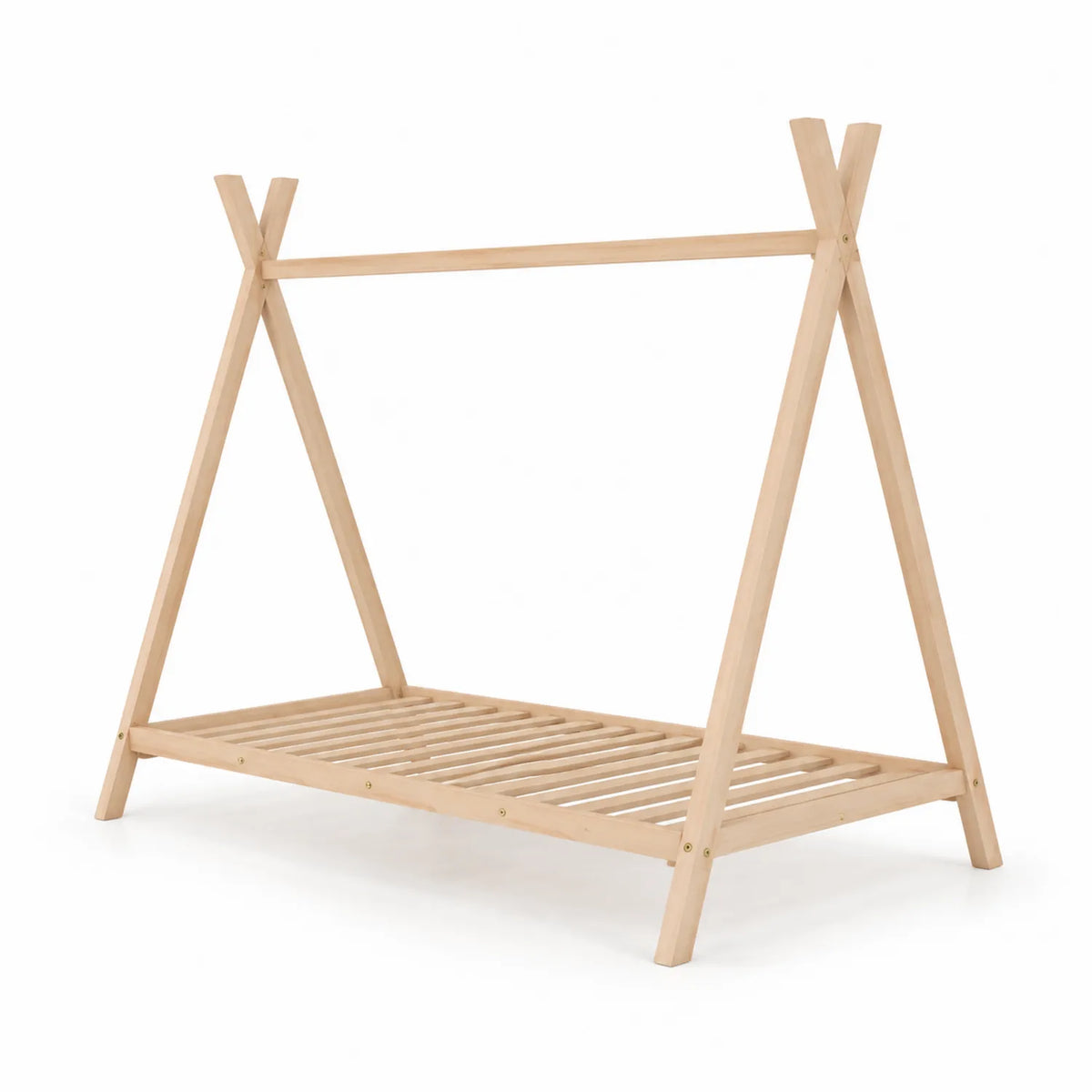 Lit tipi en bois massif 200 cm x 90 cm